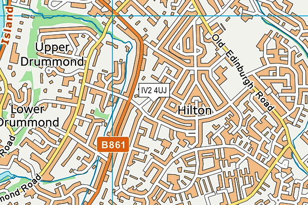 IV2 4UJ map - OS VectorMap District (Ordnance Survey)