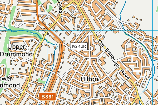 IV2 4UR map - OS VectorMap District (Ordnance Survey)