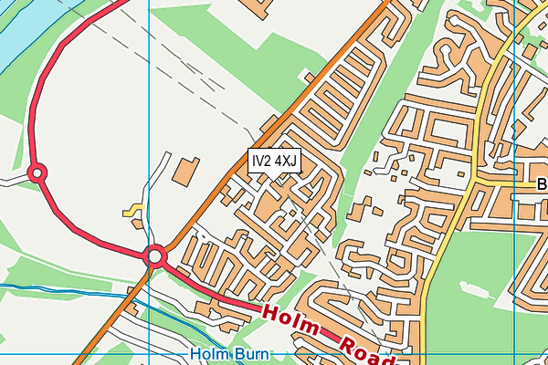 IV2 4XJ map - OS VectorMap District (Ordnance Survey)