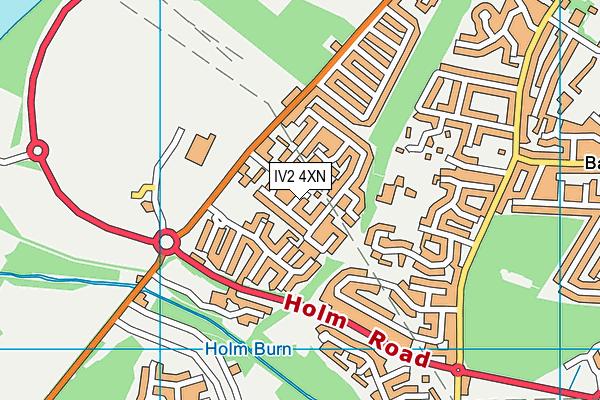 IV2 4XN map - OS VectorMap District (Ordnance Survey)