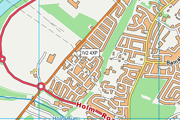 IV2 4XP map - OS VectorMap District (Ordnance Survey)