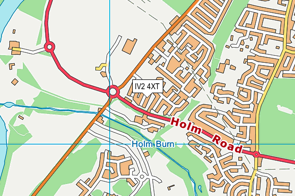 IV2 4XT map - OS VectorMap District (Ordnance Survey)