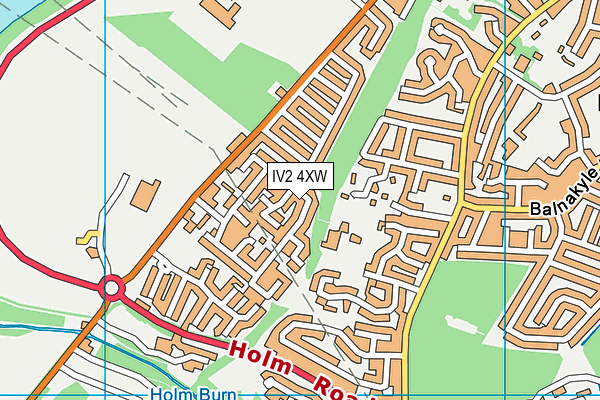 IV2 4XW map - OS VectorMap District (Ordnance Survey)