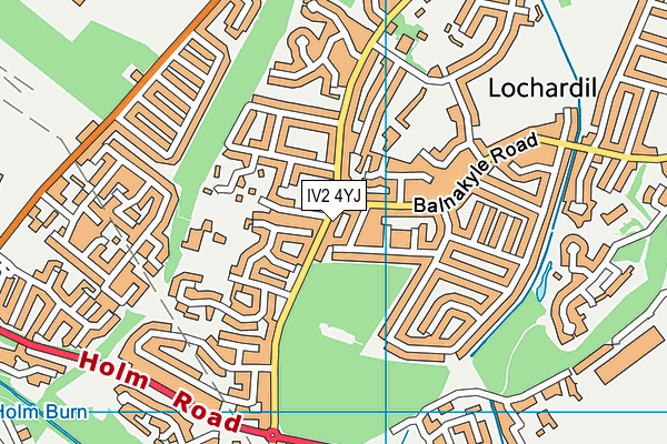 IV2 4YJ map - OS VectorMap District (Ordnance Survey)