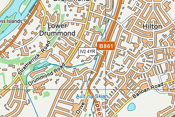 IV2 4YR map - OS VectorMap District (Ordnance Survey)