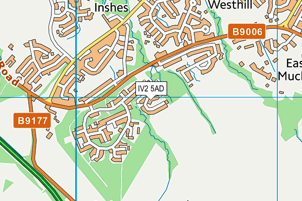 IV2 5AD map - OS VectorMap District (Ordnance Survey)