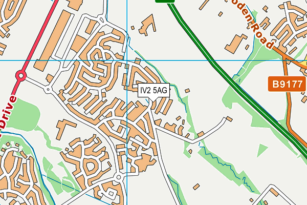 IV2 5AG map - OS VectorMap District (Ordnance Survey)