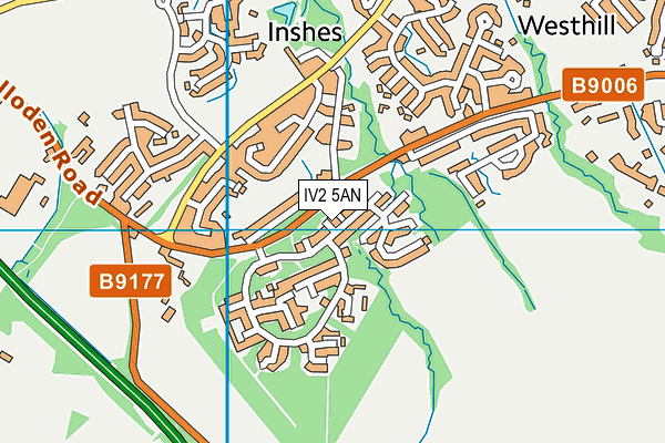 IV2 5AN map - OS VectorMap District (Ordnance Survey)