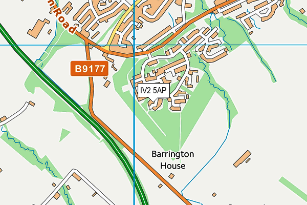 IV2 5AP map - OS VectorMap District (Ordnance Survey)