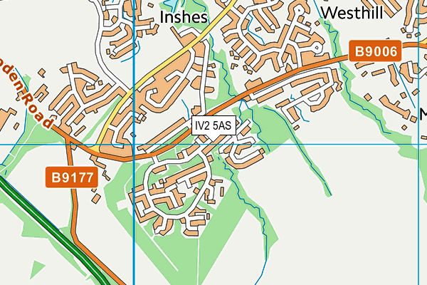 IV2 5AS map - OS VectorMap District (Ordnance Survey)