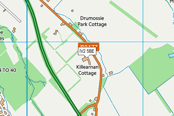 IV2 5BE map - OS VectorMap District (Ordnance Survey)