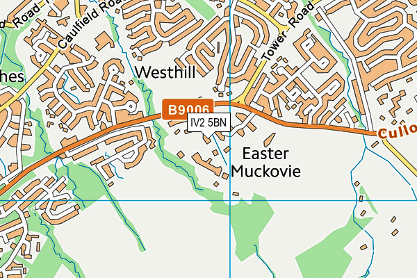 IV2 5BN map - OS VectorMap District (Ordnance Survey)