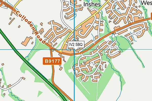 IV2 5BQ map - OS VectorMap District (Ordnance Survey)