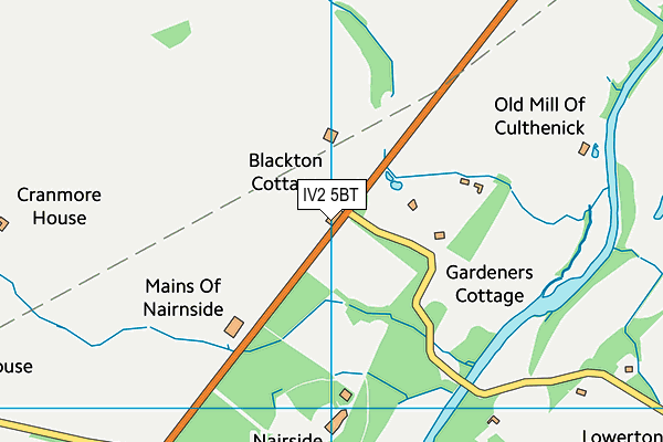 IV2 5BT map - OS VectorMap District (Ordnance Survey)