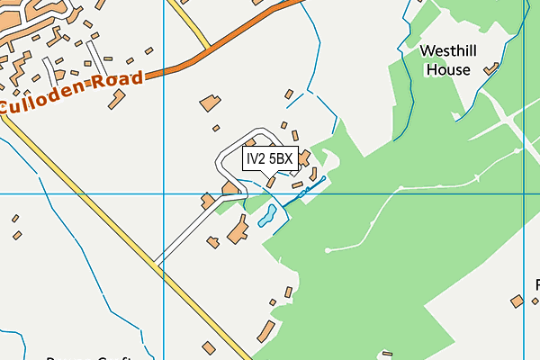 IV2 5BX map - OS VectorMap District (Ordnance Survey)