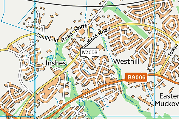 IV2 5DB map - OS VectorMap District (Ordnance Survey)