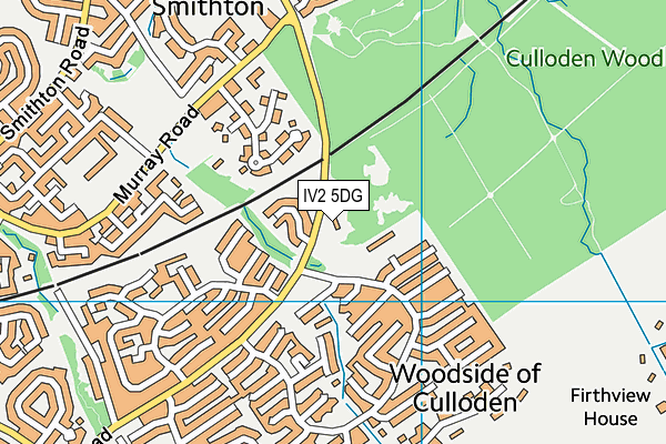 IV2 5DG map - OS VectorMap District (Ordnance Survey)