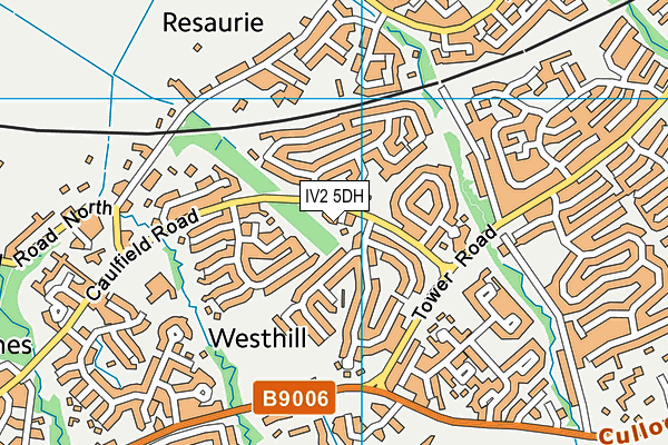 IV2 5DH map - OS VectorMap District (Ordnance Survey)