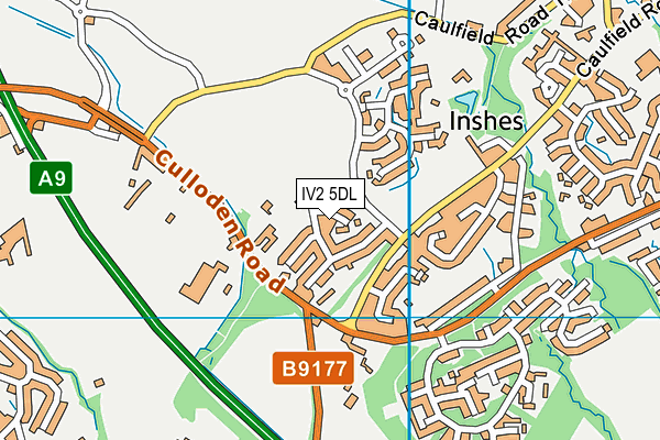 IV2 5DL map - OS VectorMap District (Ordnance Survey)