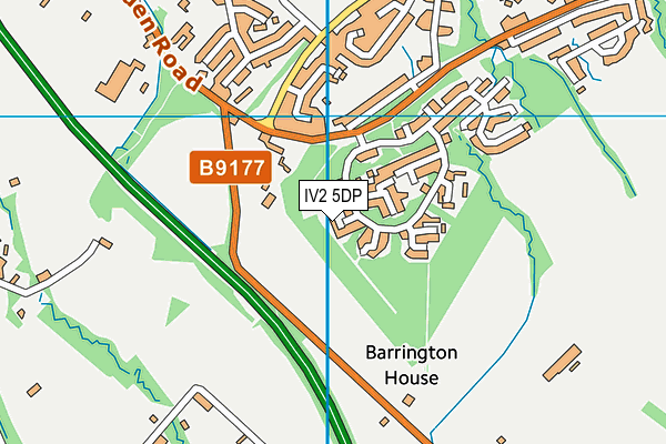 IV2 5DP map - OS VectorMap District (Ordnance Survey)