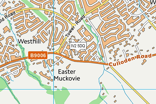 IV2 5DQ map - OS VectorMap District (Ordnance Survey)