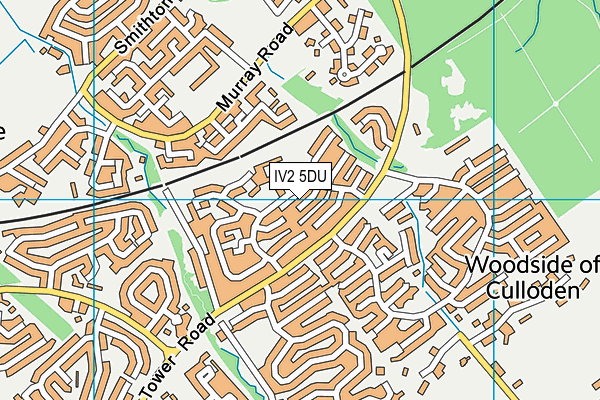 IV2 5DU map - OS VectorMap District (Ordnance Survey)