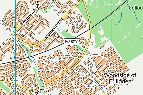 IV2 5DY map - OS VectorMap District (Ordnance Survey)