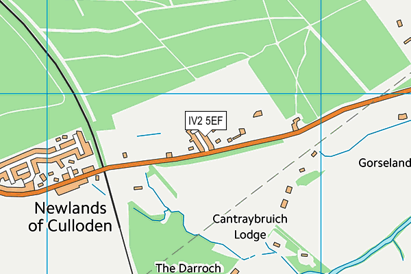 IV2 5EF map - OS VectorMap District (Ordnance Survey)