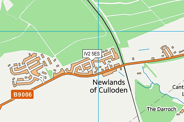 IV2 5ES map - OS VectorMap District (Ordnance Survey)