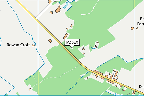 IV2 5EX map - OS VectorMap District (Ordnance Survey)