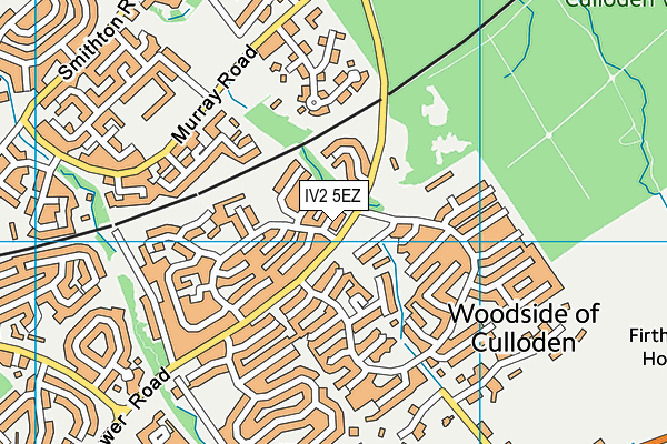 IV2 5EZ map - OS VectorMap District (Ordnance Survey)