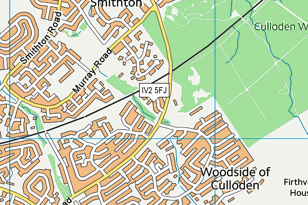 IV2 5FJ map - OS VectorMap District (Ordnance Survey)