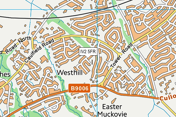 IV2 5FR map - OS VectorMap District (Ordnance Survey)