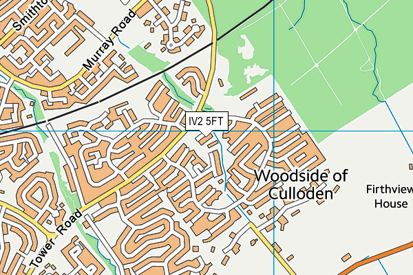 IV2 5FT map - OS VectorMap District (Ordnance Survey)