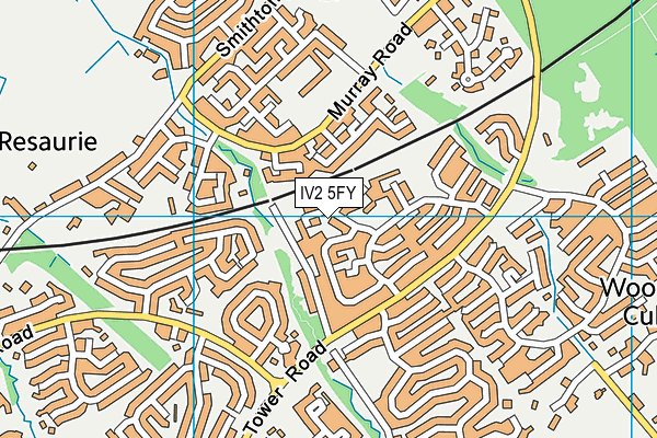 IV2 5FY map - OS VectorMap District (Ordnance Survey)