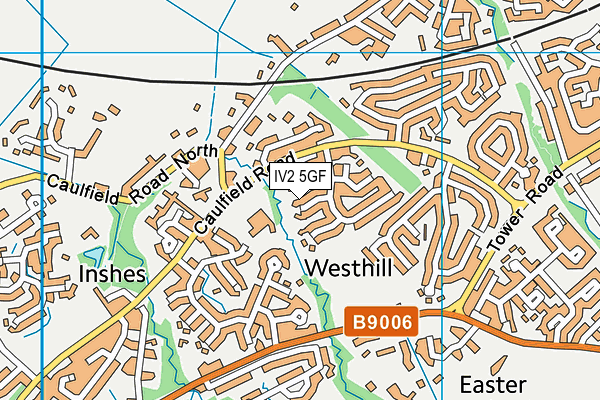 IV2 5GF map - OS VectorMap District (Ordnance Survey)