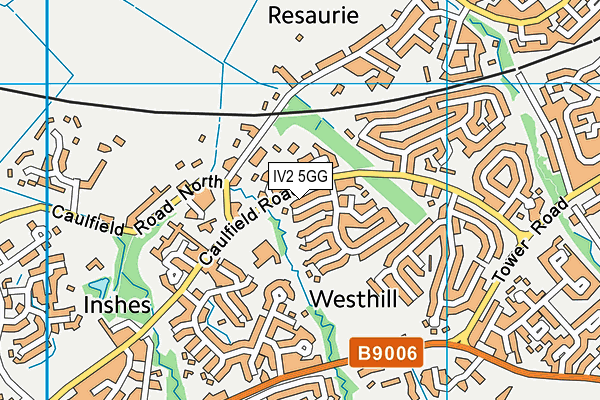 IV2 5GG map - OS VectorMap District (Ordnance Survey)