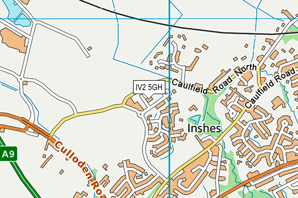 IV2 5GH map - OS VectorMap District (Ordnance Survey)