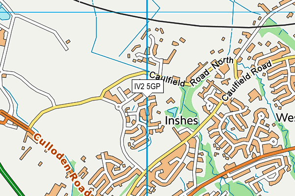 IV2 5GP map - OS VectorMap District (Ordnance Survey)