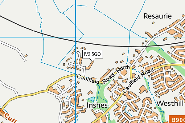 IV2 5GQ map - OS VectorMap District (Ordnance Survey)