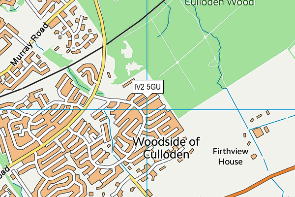 IV2 5GU map - OS VectorMap District (Ordnance Survey)