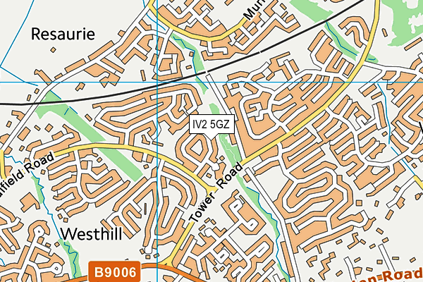 IV2 5GZ map - OS VectorMap District (Ordnance Survey)