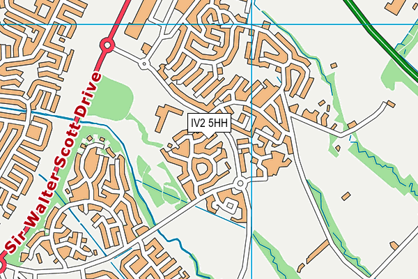 IV2 5HH map - OS VectorMap District (Ordnance Survey)