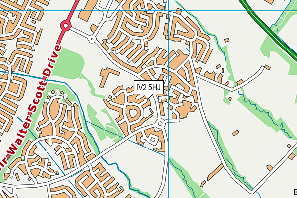 IV2 5HJ map - OS VectorMap District (Ordnance Survey)