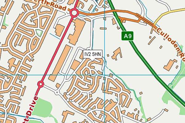 IV2 5HN map - OS VectorMap District (Ordnance Survey)