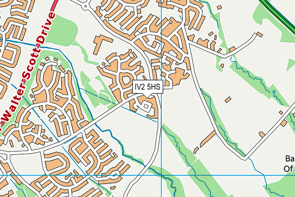 IV2 5HS map - OS VectorMap District (Ordnance Survey)