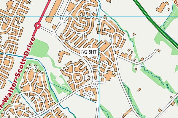 IV2 5HT map - OS VectorMap District (Ordnance Survey)