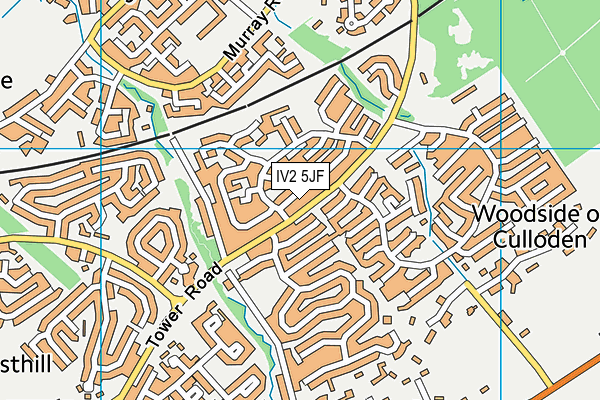 IV2 5JF map - OS VectorMap District (Ordnance Survey)