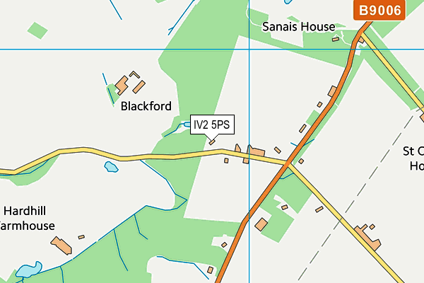 IV2 5PS map - OS VectorMap District (Ordnance Survey)
