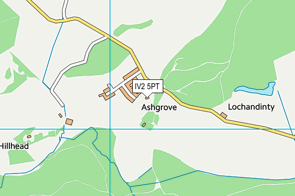 IV2 5PT map - OS VectorMap District (Ordnance Survey)